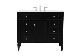 Park Avenue Single Bathroom Vanity in black (173|VF12542BK)