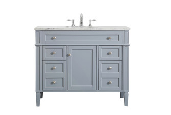 Park Avenue Single Bathroom Vanity in grey (173|VF12542GR)