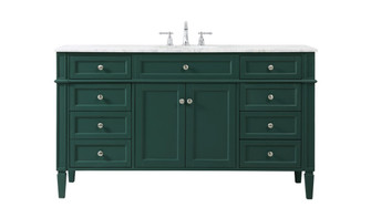 Park Avenue Single Bathroom Vanity in green (173|VF12560GN)