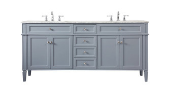 Park Avenue Double Bathroom Vanity in Grey (173|VF12572DGR)