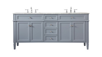 Park Avenue Double Bathroom Vanity in grey (173|VF12572DGR)