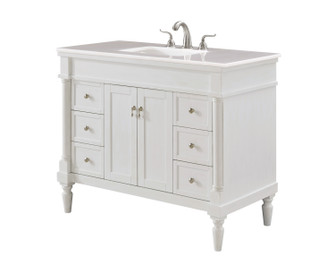 Lexington Single Bathroom Vanity Set in Antique White (173|VF13042AW)