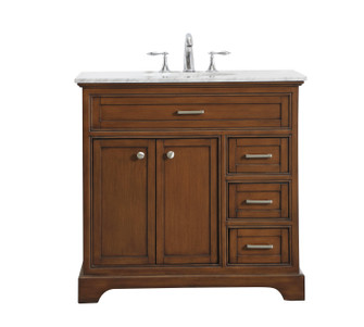 Americana Single Bathroom Vanity Set in Teak (173|VF15036TK)