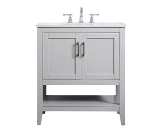 Aubrey Single Bathroom Vanity in Grey (173|VF16030GR)