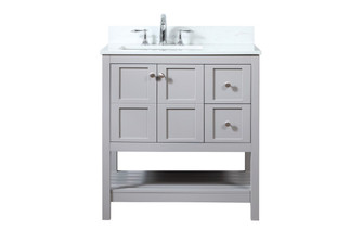 Theo Vanity Sink Set in grey (173|VF16432GR-BS)
