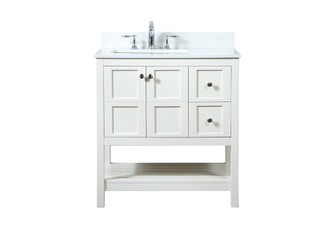 Theo Vanity Sink Set in white (173|VF16432WH-BS)