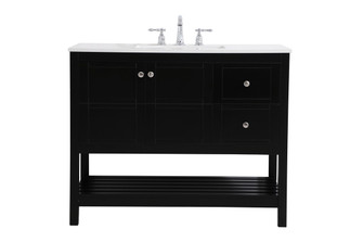Theo Single Bathroom Vanity in Black (173|VF16442BK)