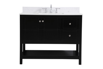 Theo Bathroom Vanity Set in Black (173|VF16442BK-BS)