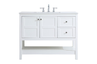 Theo Single Bathroom Vanity in White (173|VF16442WH)