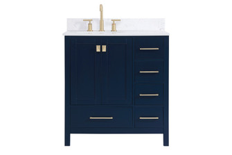 Irene Bathroom Vanity Set in Blue (173|VF18832BL-BS)