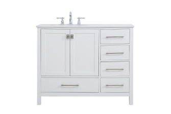 Irene Single Bathroom Vanity in White (173|VF18842WH)