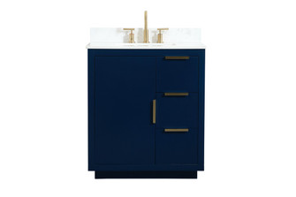 Blake Vanity Sink Set in blue (173|VF19430BL-BS)