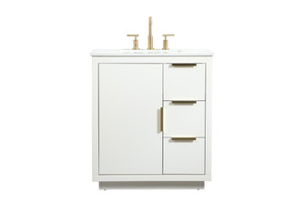 Blake Vanity Sink Set in white (173|VF19430WH)