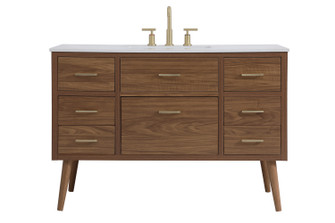 Boise Bathroom Vanity Set in Walnut Brown (173|VF41048WB)