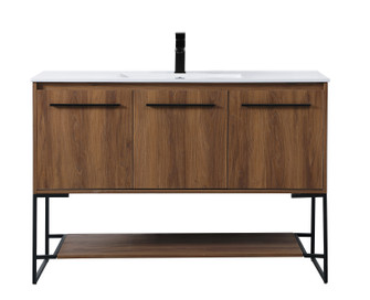 Gerard Single Bathroom Vanity in Walnut Brown (173|VF42048WB)