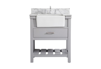 Clement Single Bathroom Vanity in grey (173|VF60130GR-BS)