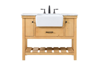 Clement Single Bathroom Vanity in natural wood (173|VF60142NW)