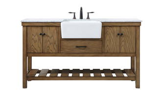 Clement Single Bathroom Vanity in driftwood (173|VF60160DW)