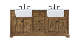 Franklin Double Bathroom Vanity in driftwood (173|VF60272DDW)