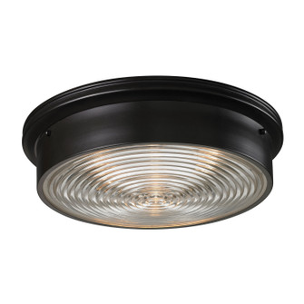 Chadwick Three Light Flush Mount in Oiled Bronze (45|11453/3)