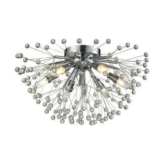 Starburst Six Light Flush Mount in Polished Chrome (45|11830/6)