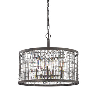 Nadina Six Light Chandelier in Silverdust Iron (45|14344/6)