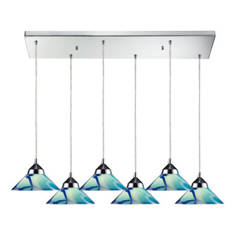 Refraction LED Pendant in Polished Chrome (45|1477/6RC-CAR)