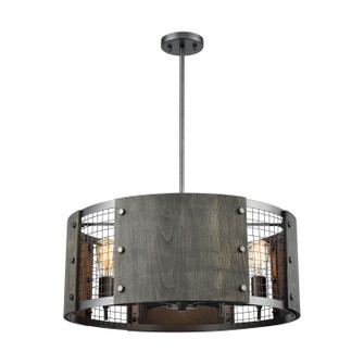 Halstead Six Light Chandelier in Ash Gray (45|15322/6)