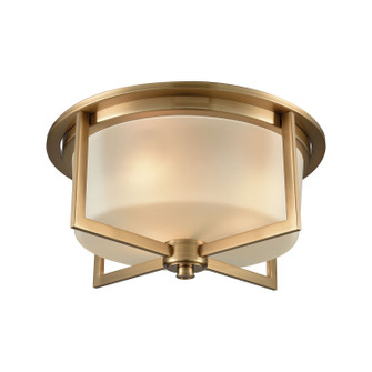 Vancourt Three Light Flush Mount in Satin Brass (45|15999/3)