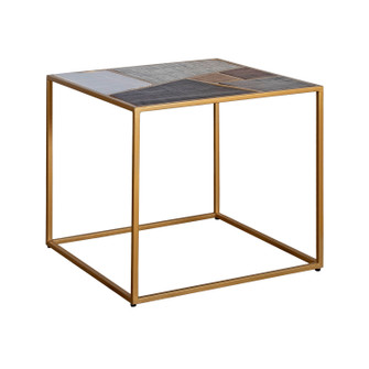 Racer Accent Table in Matte Gold (45|17605)