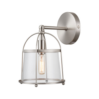 Merrick One Light Wall Sconce in Satin Nickel (45|18460/1)