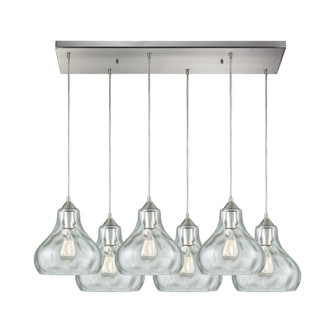 Belmont Six Light Pendant in Satin Nickel (45|25100/6RC)