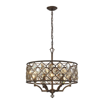 Armand Six Light Chandelier in Weathered Bronze (45|31097/6)