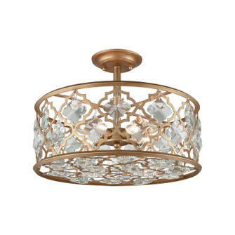 Armand Four Light Semi Flush Mount in Matte Gold (45|32092/4)