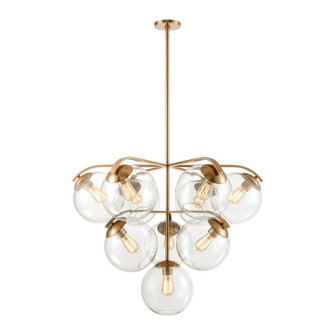 Collective Ten Light Chandelier in Satin Brass (45|32354/10)