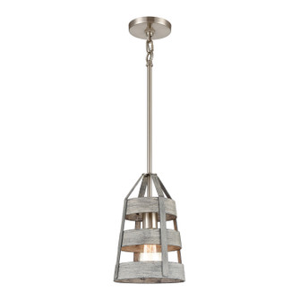 Brigantine One Light Mini Pendant in Weathered Driftwood (45|33455/1)