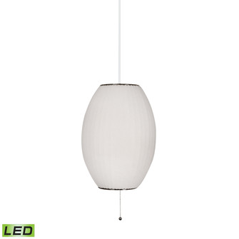 Cigar One Light Mini Pendant in White (45|401-LED)