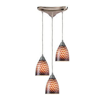 Arco Baleno Three Light Pendant in Satin Nickel (45|416-3C)