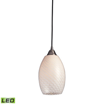 Mulinello LED Mini Pendant in Satin Nickel (45|517-1WS-LED)