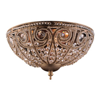 Elizabethan Three Light Flush Mount in Dark Bronze (45|5962/3)