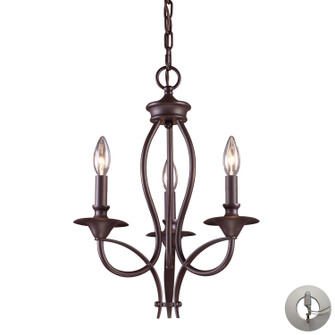 Medford Three Light Chandelier in Oil Rubbed Bronze (45|61031-3-LA)