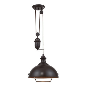 Farmhouse One Light Pendant in Oiled Bronze (45|65071-1)