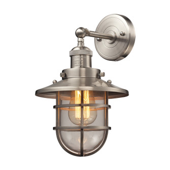 Seaport One Light Wall Sconce in Satin Nickel (45|66356/1)