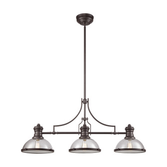 Chadwick Three Light Linear Chandelier in Oil Rubbed Bronze (45|66535-3)