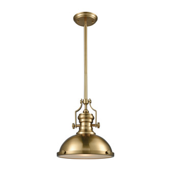 Chadwick One Light Pendant in Satin Brass (45|66594-1)