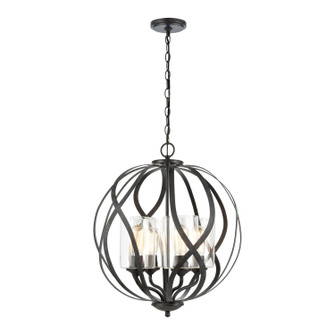 Daisy Four Light Chandelier in Midnight Bronze (45|75095/4)