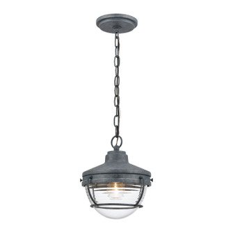 Eastport One Light Outdoor Pendant in Aged Zinc (45|83425/1)