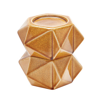 Ceramic Star Candle Holder in Honey (45|857128/S2)