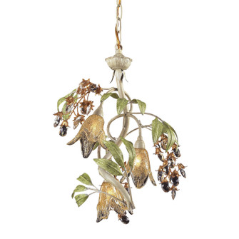 Huarco Three Light Chandelier in Sage Green (45|86051)