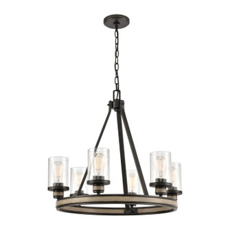 Beaufort Six Light Chandelier in Anvil Iron (45|89159/6)